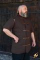 Gambeson Warrior Short Sleeves - Donkerbruin, XXL