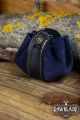 Wanderer Pouch (Splitleer) - Blauw, S