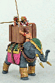 Successor Elephant Quilted Armour Wood Howdah Standing crew