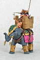 Successor Elephant Quilted Armour Stone Effect Howdah Standing Crew